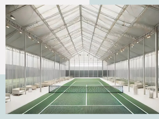 Строительство теннисных кортов в Лянторе