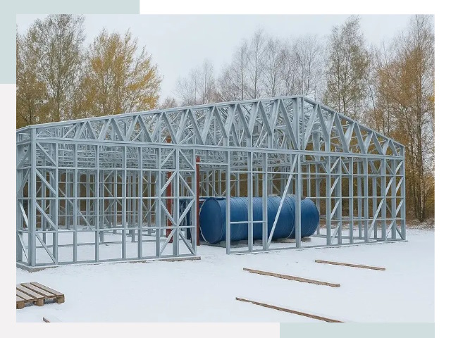 Металлические ангары в Лянторе