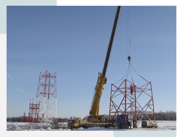 Монтаж вышек связи в Лянторе