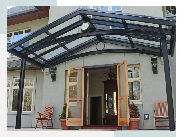 Козырьки металлические в Лянторе