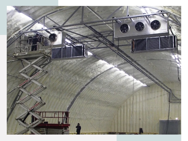 Оснащение ангаров в Лянторе