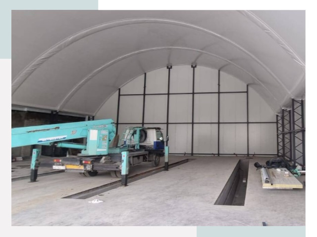 Внутреннее оснащение ангаров в Лянторе