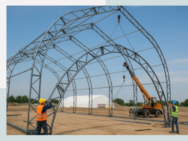 Монтаж ангаров в Лянторе от 614 руб. - Надежно и быстро