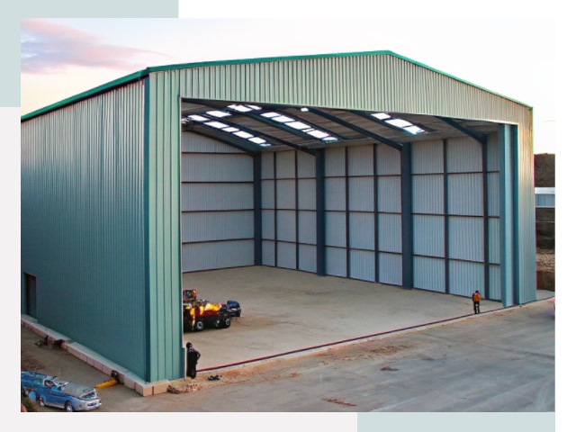 Строительство ангаров в Лянторе